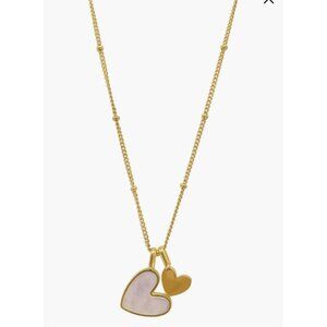 NEW Adornia Mother-of-Pearl Heart CharmWater Resistant Necklace